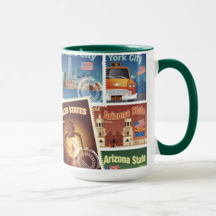 Taza Sellos de Estados Unidos