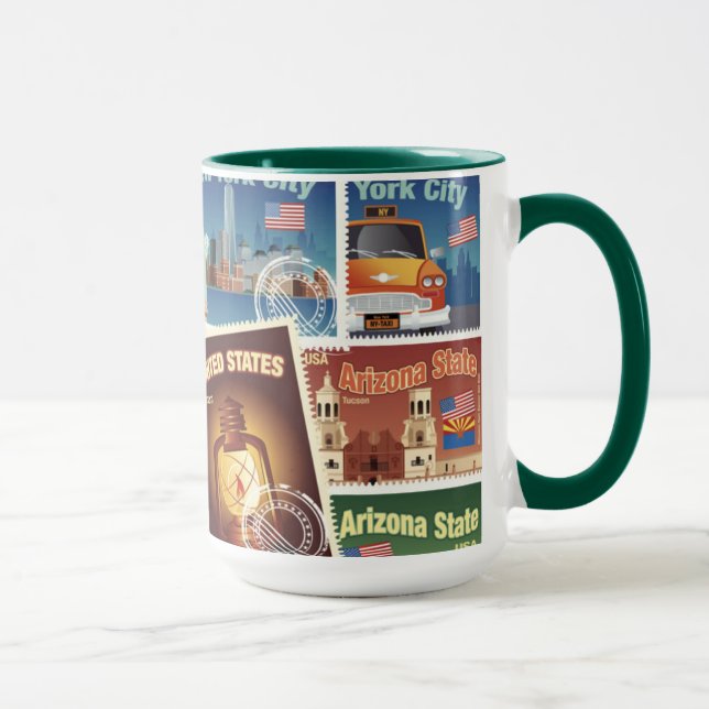 Taza Sellos de Estados Unidos (Derecha)