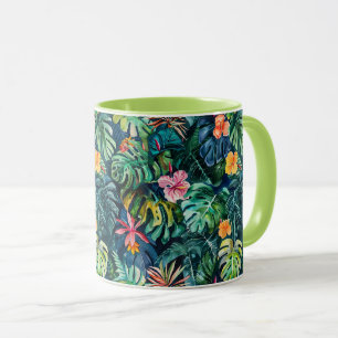 Taza Selva Hibiscus Monstera
