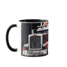 semi-camión de bandera estadounidense personalizad