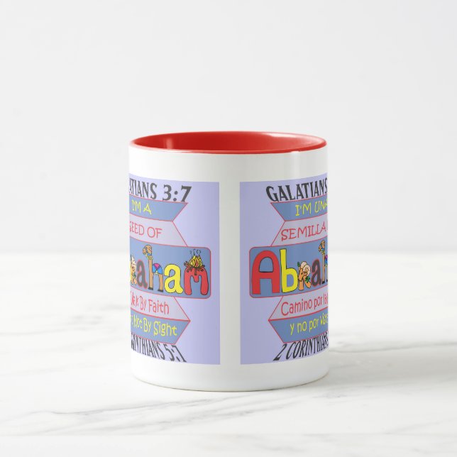 Taza Semilla de Abraham I EngEsp I Combo I Rojo (Centro)