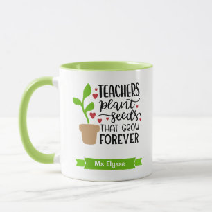 Taza Semillas de plantas docentes personalizadas que cr