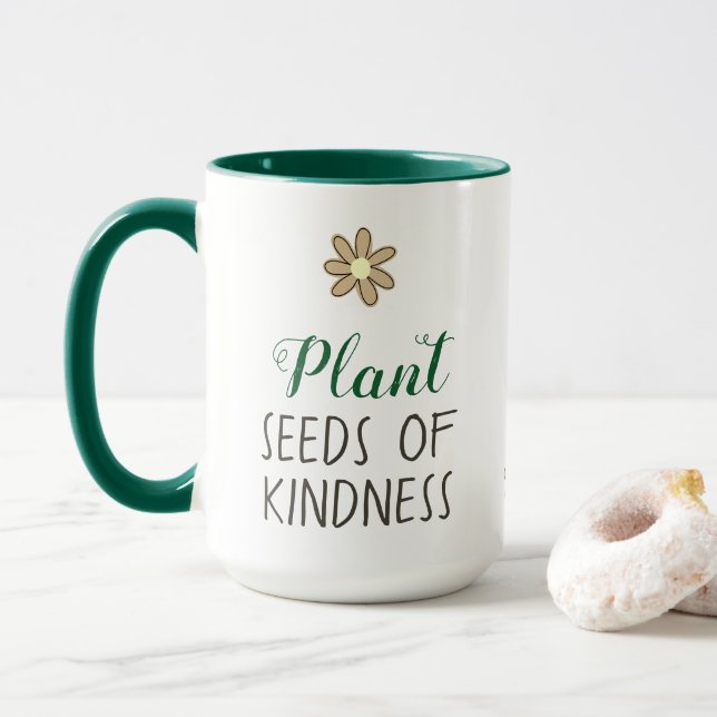 Taza Semillas vegetales de bondad (Con donut)