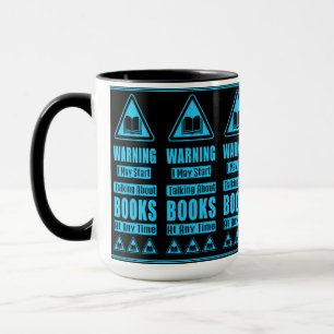 Taza Señal de advertencia para amantes del Libro Azul