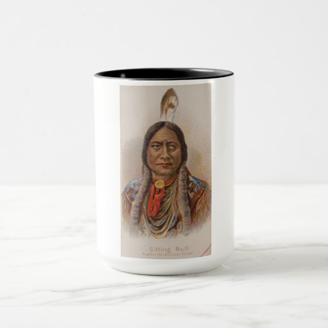 Taza Señales de humo: El jefe indio lakota está sentado (Centro)