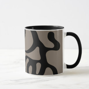 Taza Señales distantes: Resumen negro y gris
