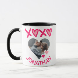 Taza Sencilla elegancia amor lindo Valentines dulce par