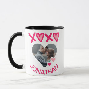 Taza Sencilla elegancia amor lindo Valentines dulce par