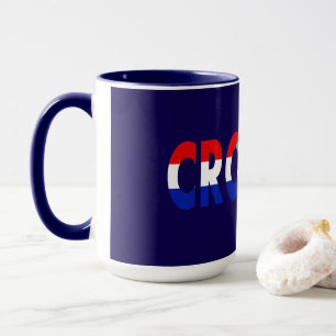 Taza Sencilla ropa de bandera nacional de Croacia moder