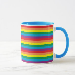 Taza Sencillamente patrón arco iris