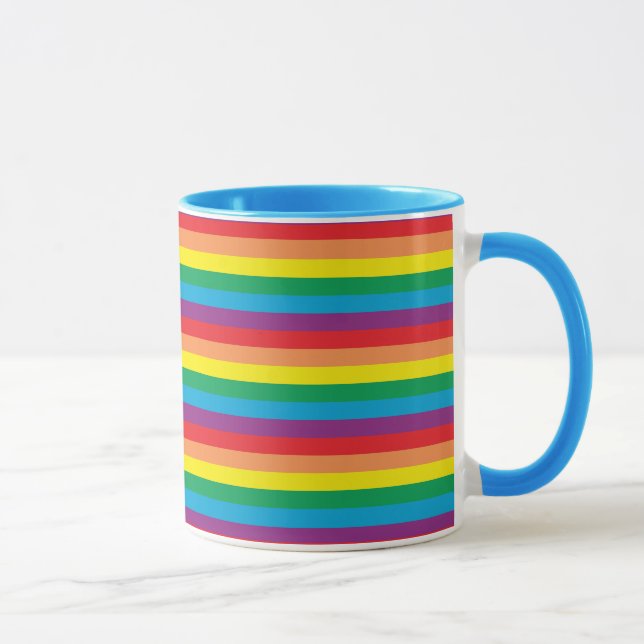 Taza Sencillamente patrón arco iris (Derecha)