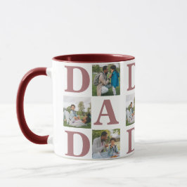 Taza Sencillo Día de los Padres Modernos Papá 3 familia