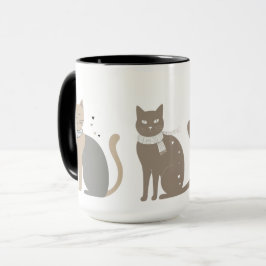 Taza Sencillo gato lindo gatito animal miau mascota Val