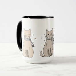 Taza Sencillo gato lindo gatito animal miau mascota Val
