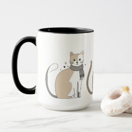 Taza Sencillo gato lindo gatito animal miau mascota Val