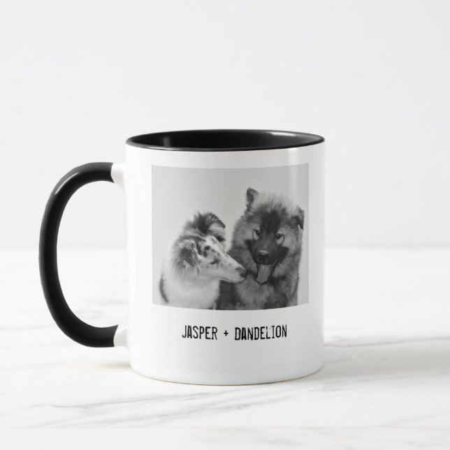 Taza Sencillo, moderno Mascota Personalizado o foto de  (Izquierda)