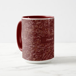 Taza Sencillo Resumen Hilo de discusión Estilo rojo Nom