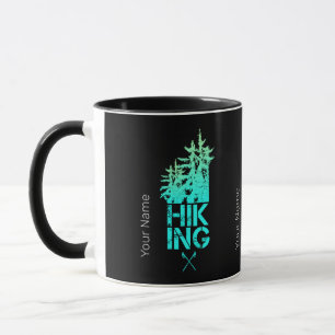 Taza Senderismo y trekking al aire libre Diseño de bosq