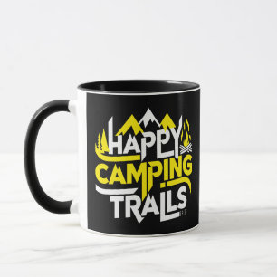 Taza Senderos felices para camping, campamento de veran