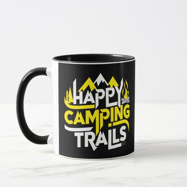 Taza Senderos felices para camping, campamento de veran (Izquierda)