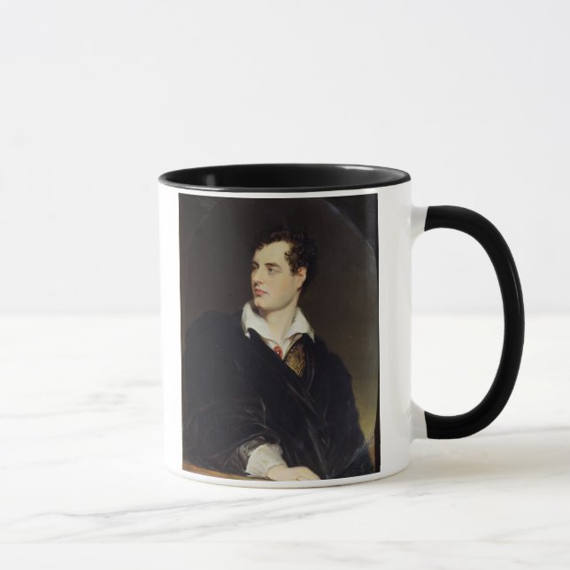 Taza Señor Byron después de un retrato pintado por (Derecha)