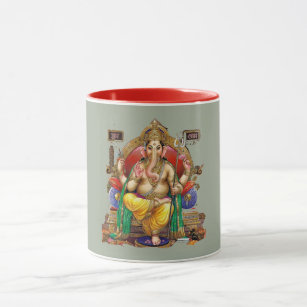 Taza Señor Ganesh, Dios hindú de la riqueza y la felici