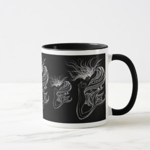 Taza Señora de la Sirena-Mariposa en negro