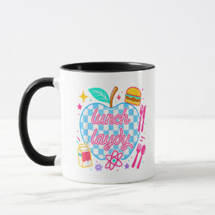 Taza Señora del Almuerzo Regreso a la Escuela Cuadrada