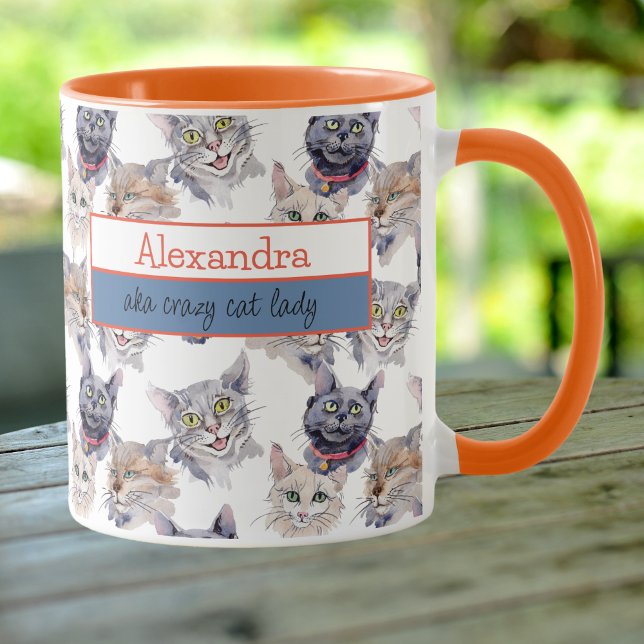 Taza Señora del gato loco (Subido por el creador)