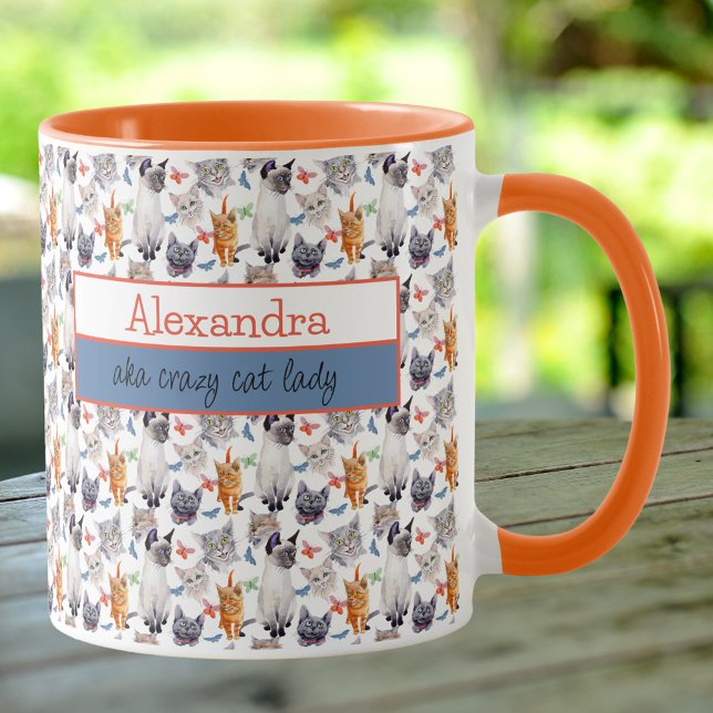 Taza Señora del gato loco (Subido por el creador)