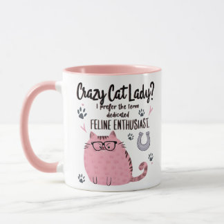 Taza ¿Señora Gata Loca? Regalo divertido para amantes d
