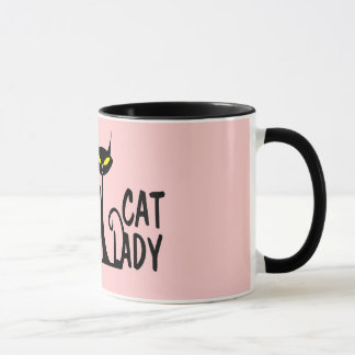 Taza Señora loca del gato