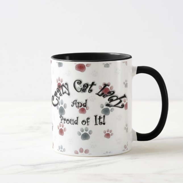 Taza Señora loca del gato (Derecha)