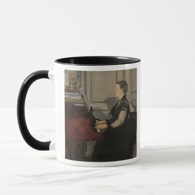 Taza Señora Manet en el piano, 1868 de Manet el | (Izquierda)