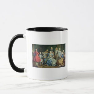 Taza Señora Mercier Surrounded de su familia, 1731