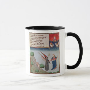 Taza Señora Philosophy lleva Boethius en vuelo