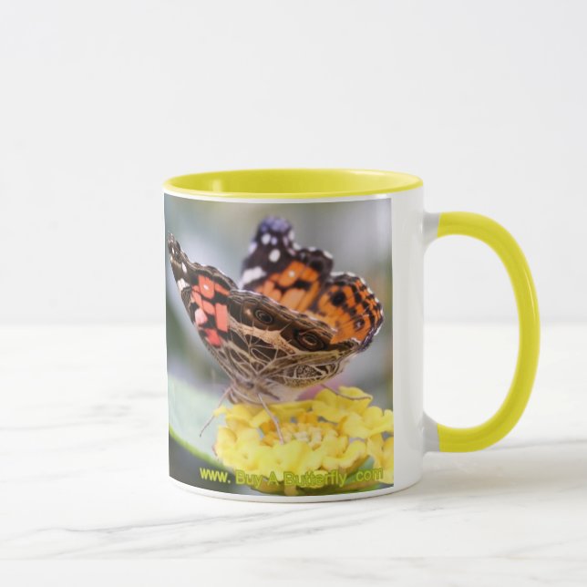 Taza Señora pintada americano Butterfly Lifecycle (Derecha)