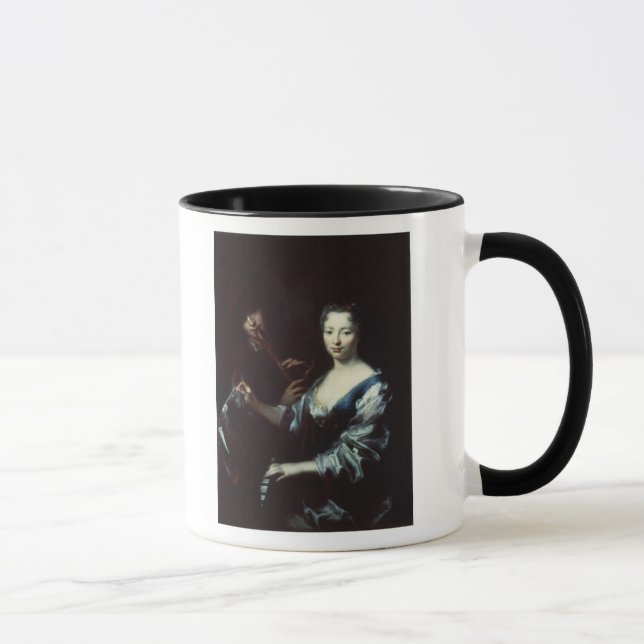 Taza Señora que juega un spinet y un flautista (Derecha)
