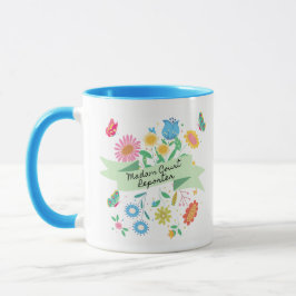 Taza Señora reportera de la corte Spring Floral Mug