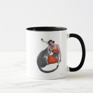 Taza Señora y leopardo