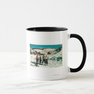 Taza Señoras SkiingWashington del parque de estado del