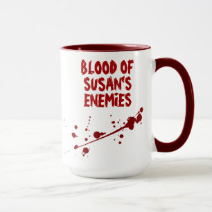 Taza Sensación de sangre espeluznante sangre de mis ene