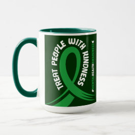 Taza Sensibilización sobre la salud mental Cinta verde