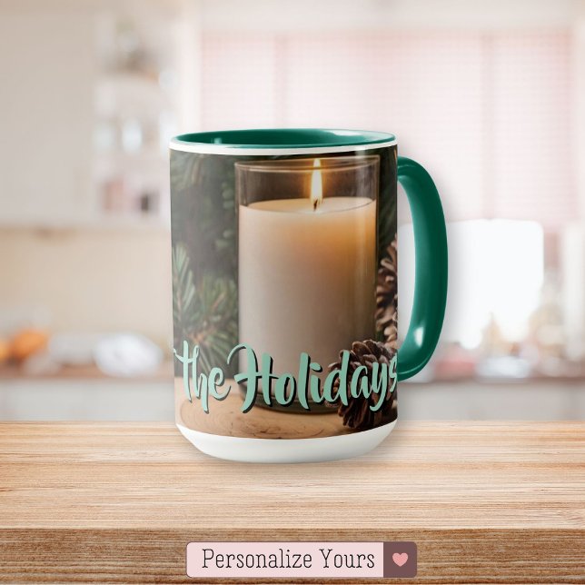 Taza Sentimiento personalizado de las vacaciones (Personalized Scent of the Holidays Mug)