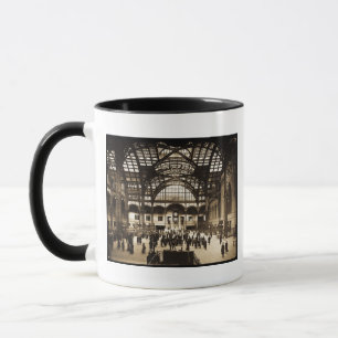 Taza Sepia 1910 de la diapositiva de linterna mágica d