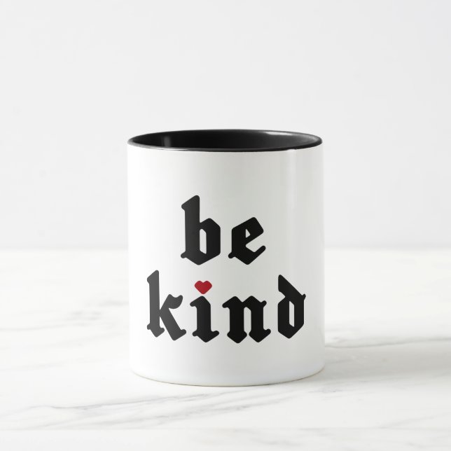 Taza Ser amable - Mensaje positivo simple (Centro)