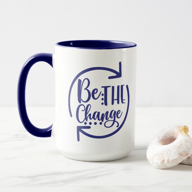 Taza Ser el cambio (Con donut)