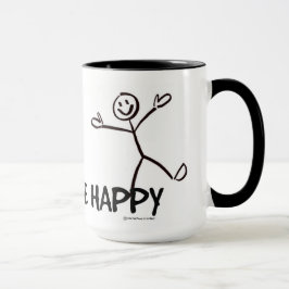 TAZA SER FELIZ FIGURA MUG