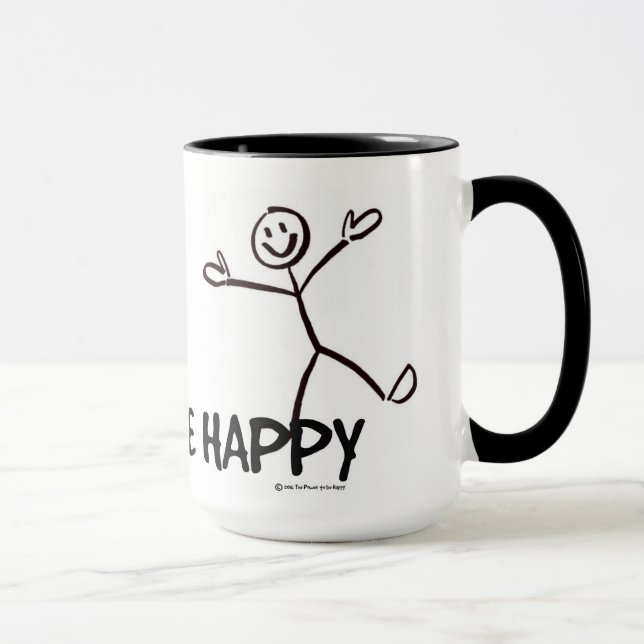 TAZA SER FELIZ FIGURA MUG (Derecha)