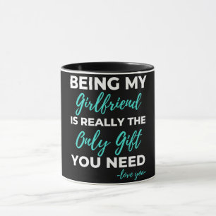 Taza Ser Mi Novia Es El Único Regalo Que Necesitas